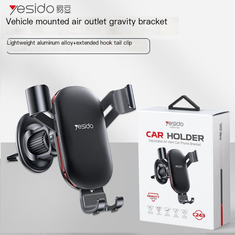 Yesido Car Phone Holder with Gravity Metal Base