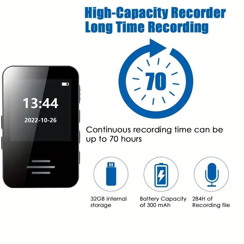 Digital Recorder with Long-Distance and Noise Reduction