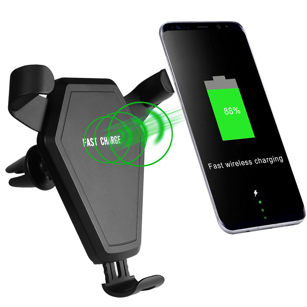 Thumbnail: Car Wireless Charger with Phone Holder - Multi-Function