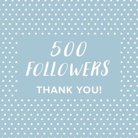 We've reached 500 Instagram followers!