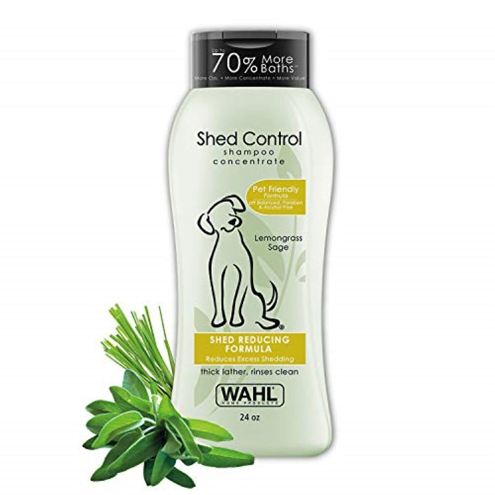 Wahl Shed Control Pet Shampoo for Animal Shedding & Dander - Lemongrass, Sage,