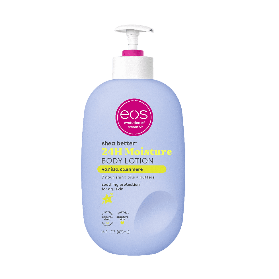 eos Shea Better Body Lotion for Dry Skin, Vanilla Cashmere, 16 fl oz