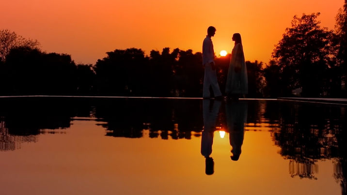 Vibrant Pakistani & Indian Garden Wedding Attire