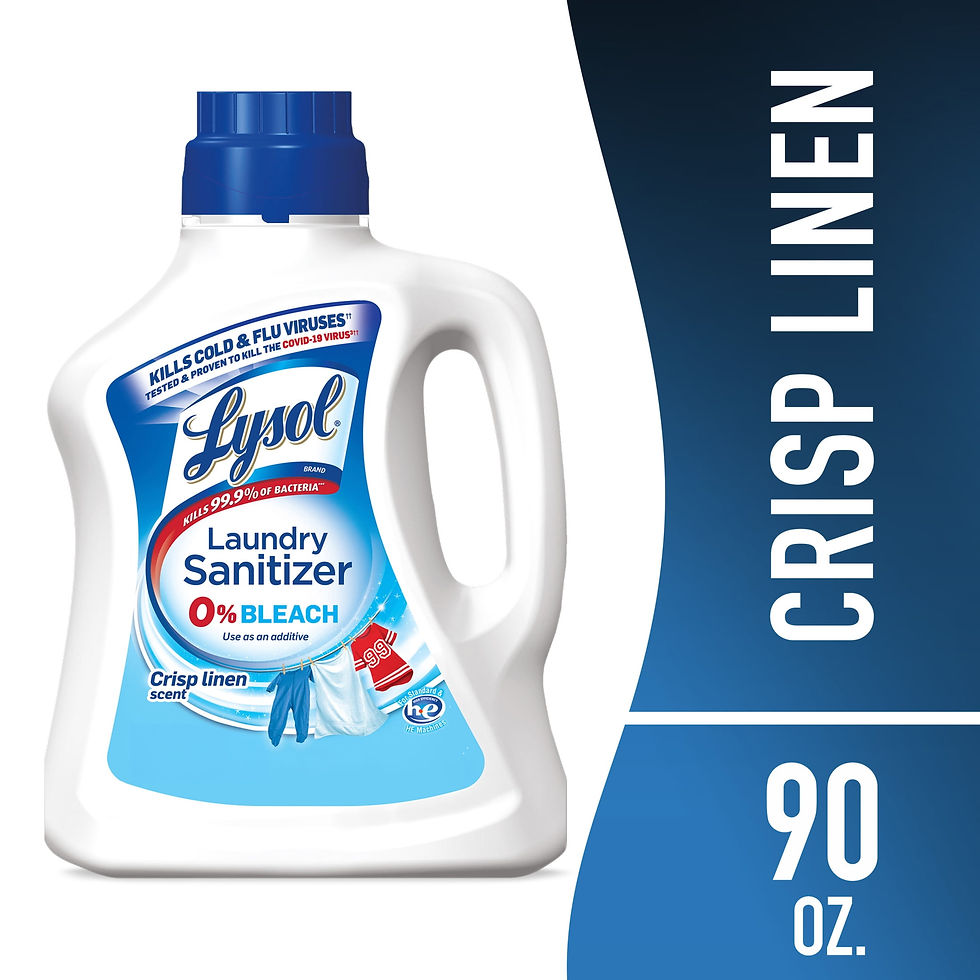 Lysol Laundry Sanitizer, Laundry Detergent Additive, 0% Bleach, Crisp Linen Scen