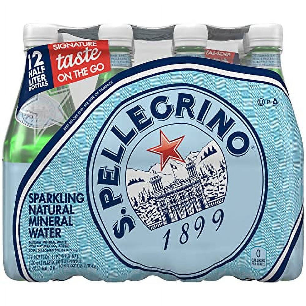 S.Pellegrino Sparkling Natural Mineral Water, Plastic Bottles, 16.9 Fl Oz (Pack