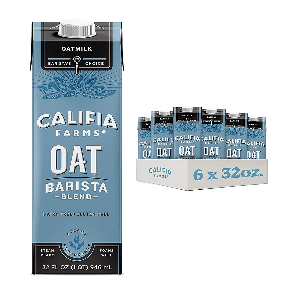 Califia Farms - Oat Milk, Unsweetened Barista Blend, 32 Fl Oz (Pack of 6) | She