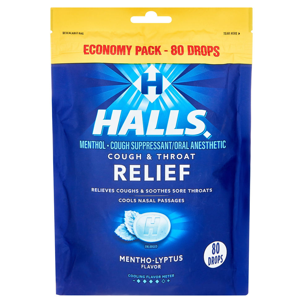 HALLS Relief Mentho-Lyptus Cough Drops, Economy Pack, 80 Drops
