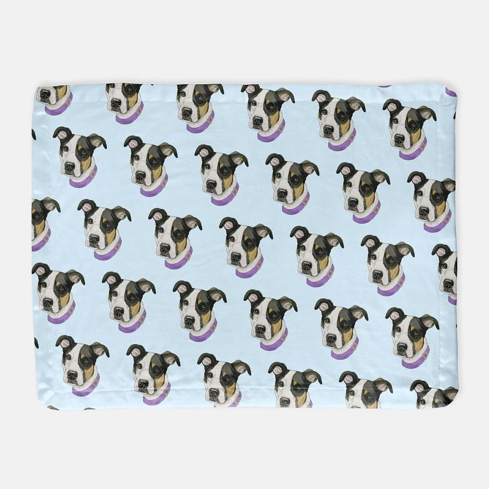 Thumbnail: Baby Satin Trim Minky Blanket