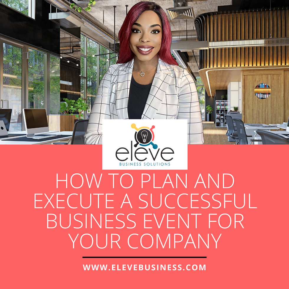 How to Plan and Execute a Successful Business Event for Your Company