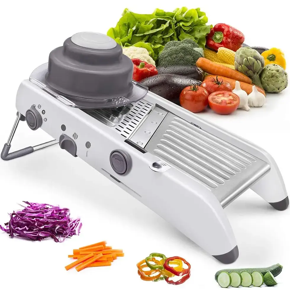 Thumbnail: Slicer Stainless Steel Vegetable Grater Onion Potato Slicer Cutter KC0326
