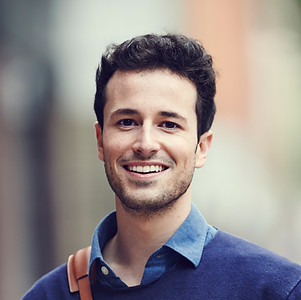 Man with Blue Sweater