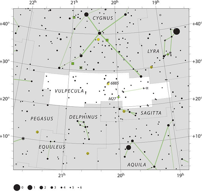 Vulpecula UAI, Ciel de Nuit, Jean-Brice GAYET, constellation du Petit Renard