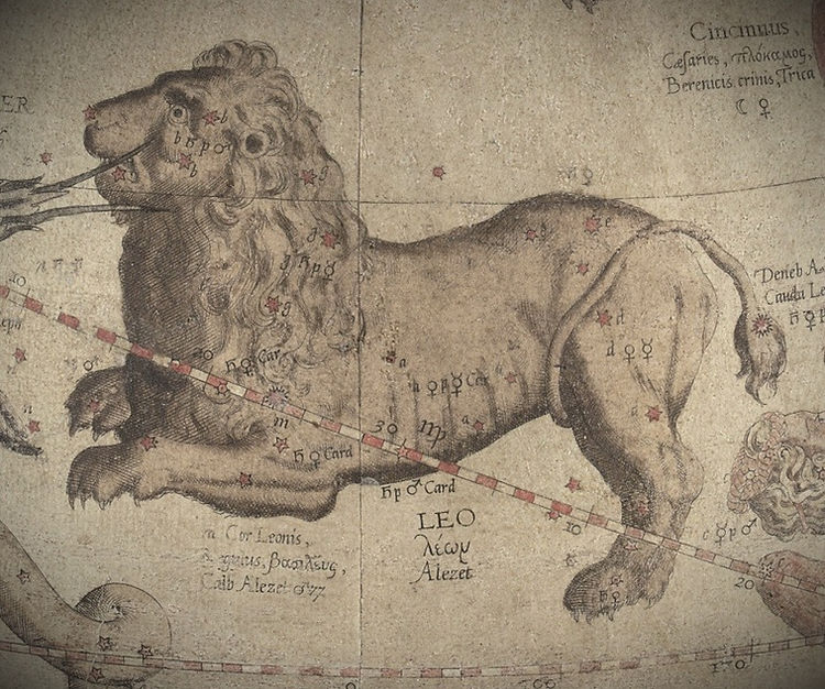 Lion Leo Constellation Mercator 1551 Jean-Brice GAYET Ciel de nuit