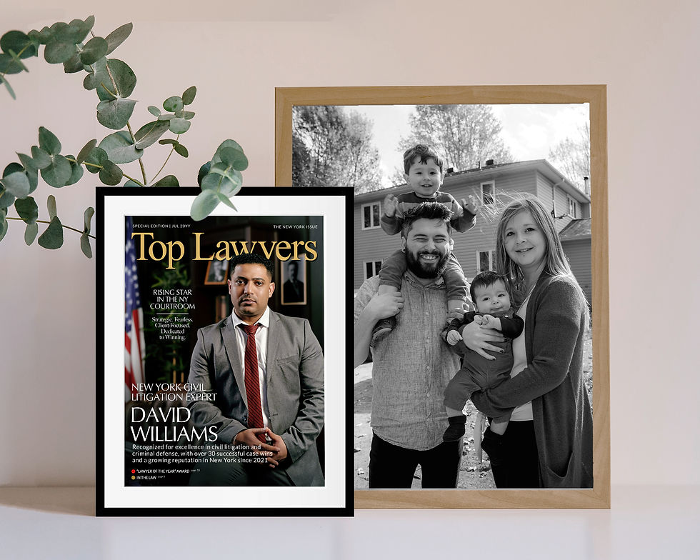 Thumbnail: Personalized attorney magazine poster shown as graduation keepsake and office wall art