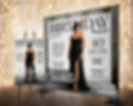 Fashion Magazine Cover Backdrop, Custom Photo Backdrop, Birthday Welcome Sign