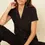 Thumbnail: Bella Short Sleeve Top & Pant Pajama Set Cosabella