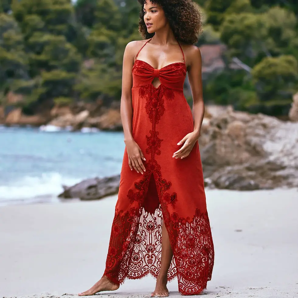 Thumbnail: Long Strapless Dress Marjolaine