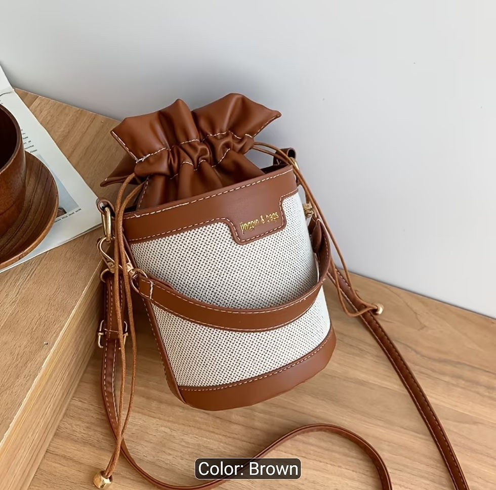 Versatile PU Bucket Bag