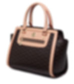 Handbags are made from genuine bonded leather
