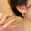 Thumbnail: Colorful Heart Ear Buckle Earring