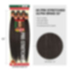 52 inches 6 pack expression hair extension