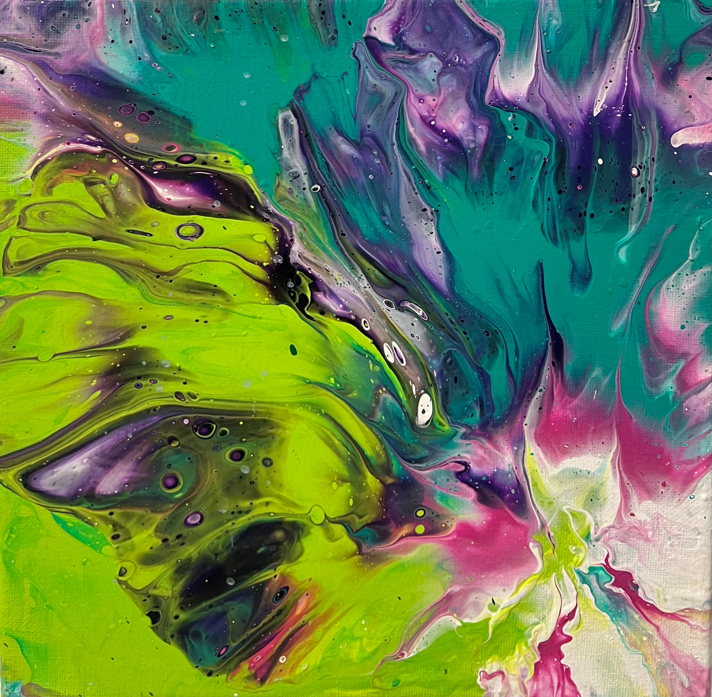 נוף טורקיז וירוק תפוח