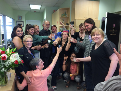 Celebrating with the graduates of the Jewelry Technician Intensive