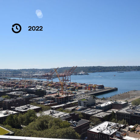 2022 Photo of waterfront facing SW from Smith Tower.