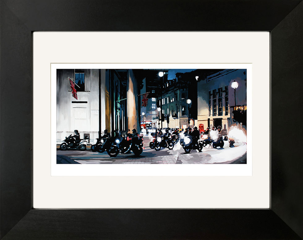 Thumbnail: Bikers in Trafalgar Square - Signed limited edition print