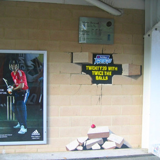 inner wall at Oval cricket ground for Natwest