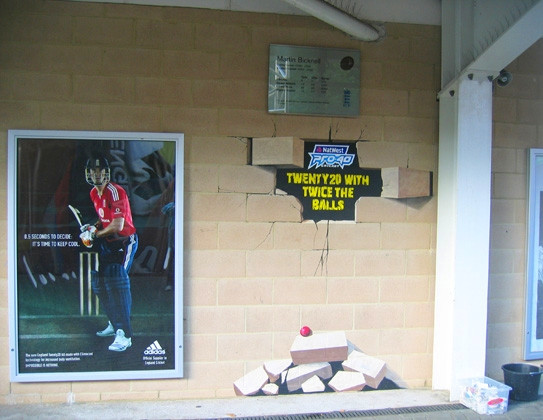 inner wall at Oval cricket ground for Natwest