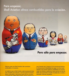 painted Russian dolls for Shell ad