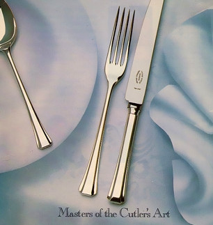 airbrushed background with Butler cutlery