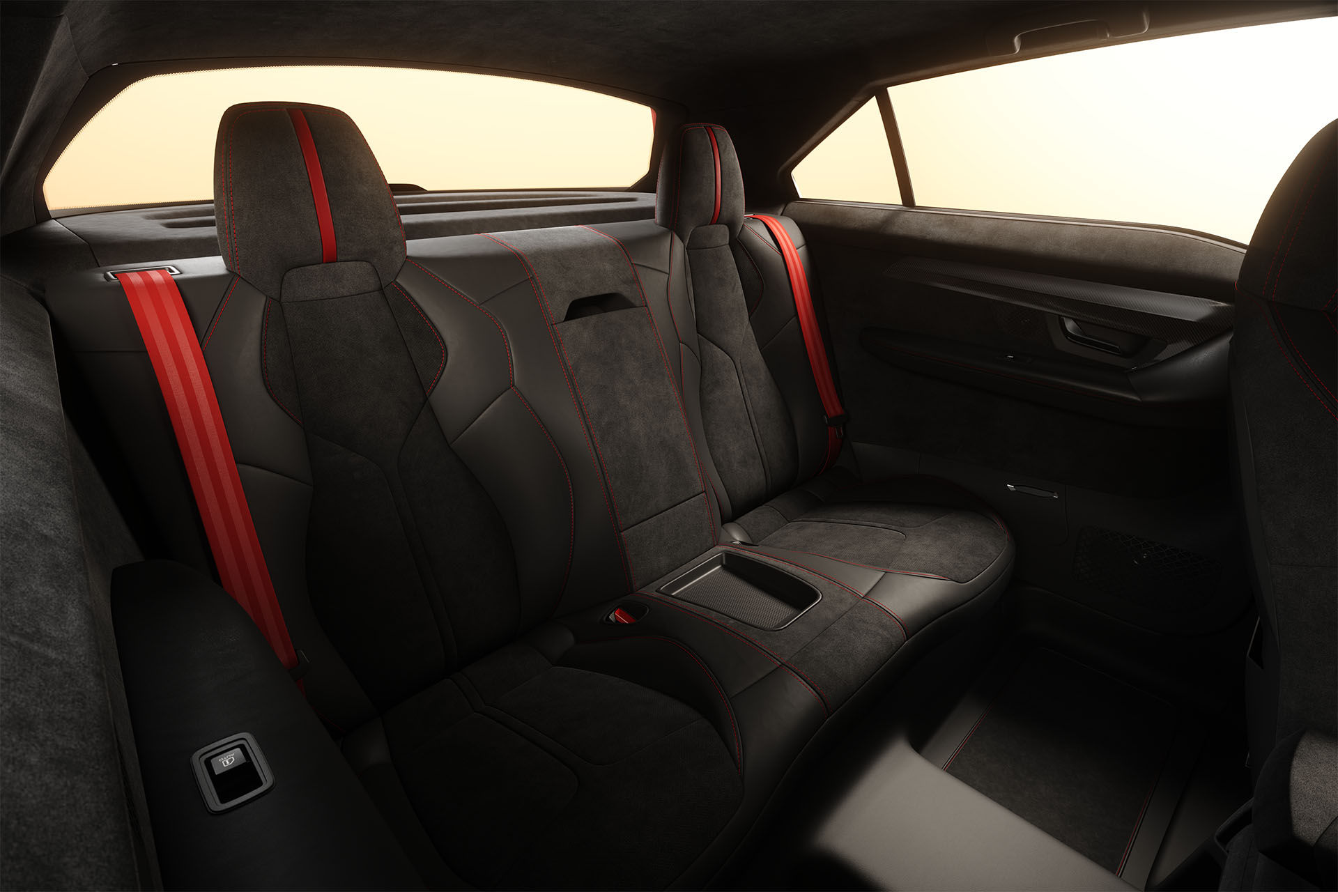 Intérieur de la LS Car représenté en 3D présentant les sièges