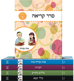 Seder Kriah structured Hebrew reading program with a 5-stage system for developing decoding and reading mastery