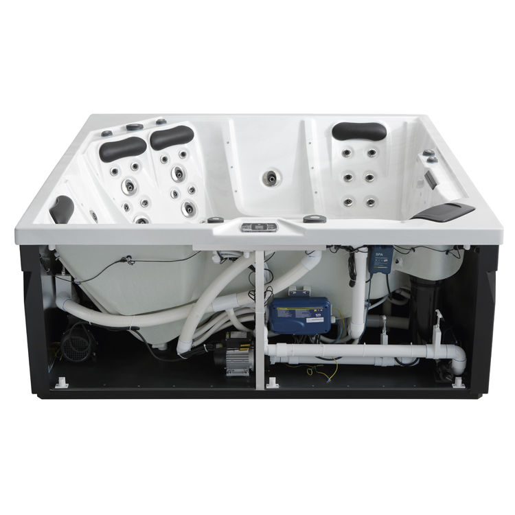 Miniaturbild: AWT Whirlpool Aussenwhirlpool IN-404 premium Sterling Silver 225x225 grau