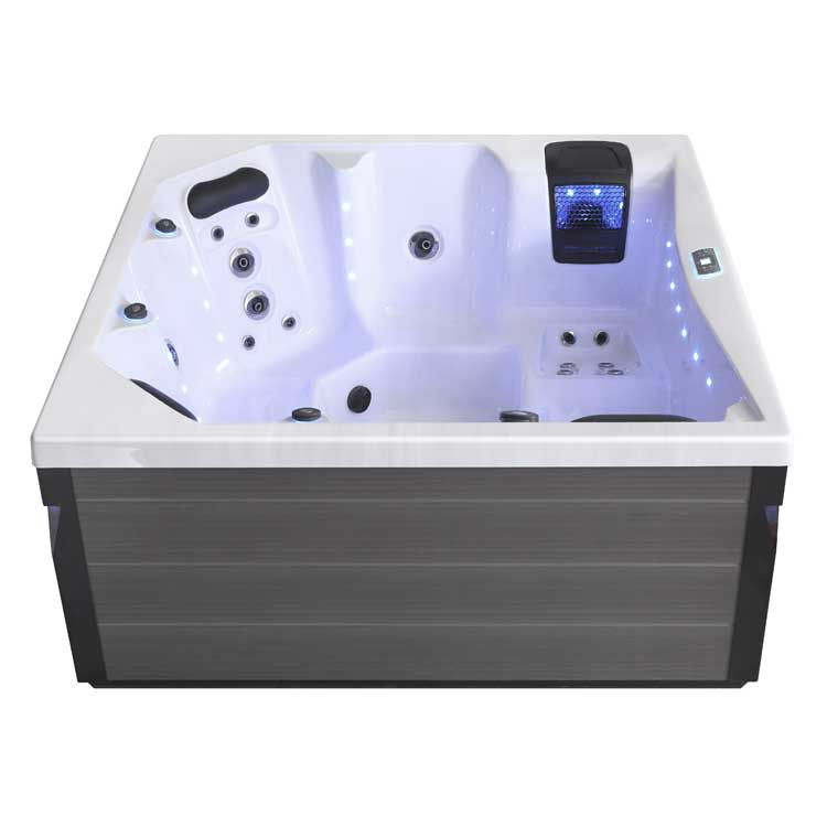 Miniaturbild: AWT Whirlpool Aussenwhirlpool IN-403 eco Sterling Silver 200x200 grau