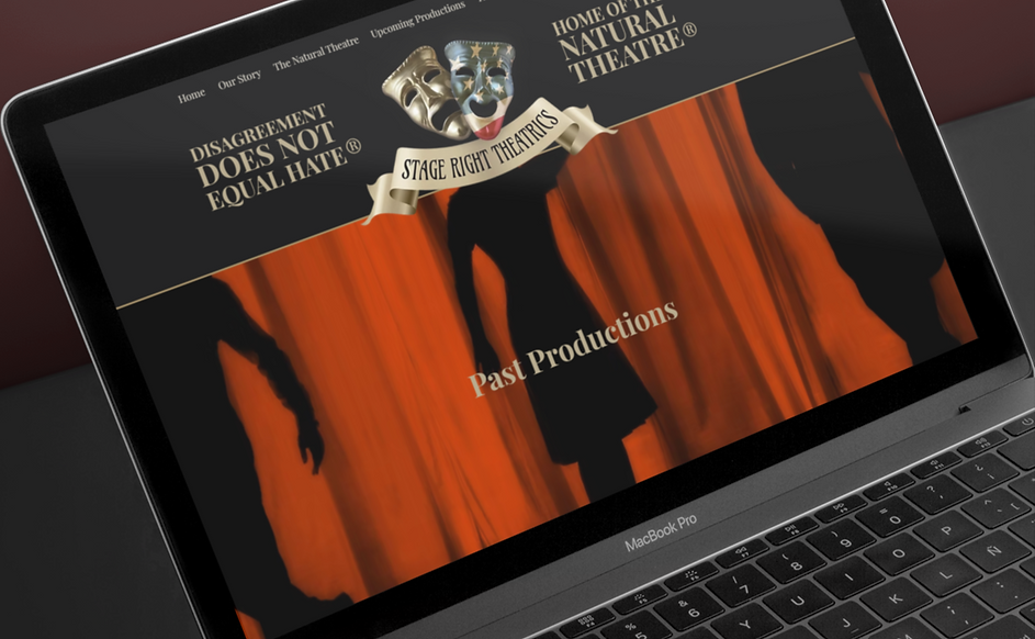 Stage Right Theatrics, Dublin, OH. Website Redesign by 22 Visual Design