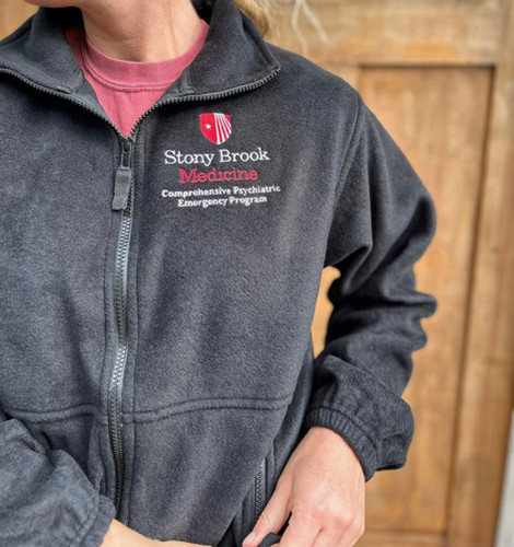 [GRAVER]★ELBOW DRAWING SMILE EMBROIDERY FLEECE JACKET GRAVER(グレーバー) - Elbow Drawing Smile Embroidery Fleece