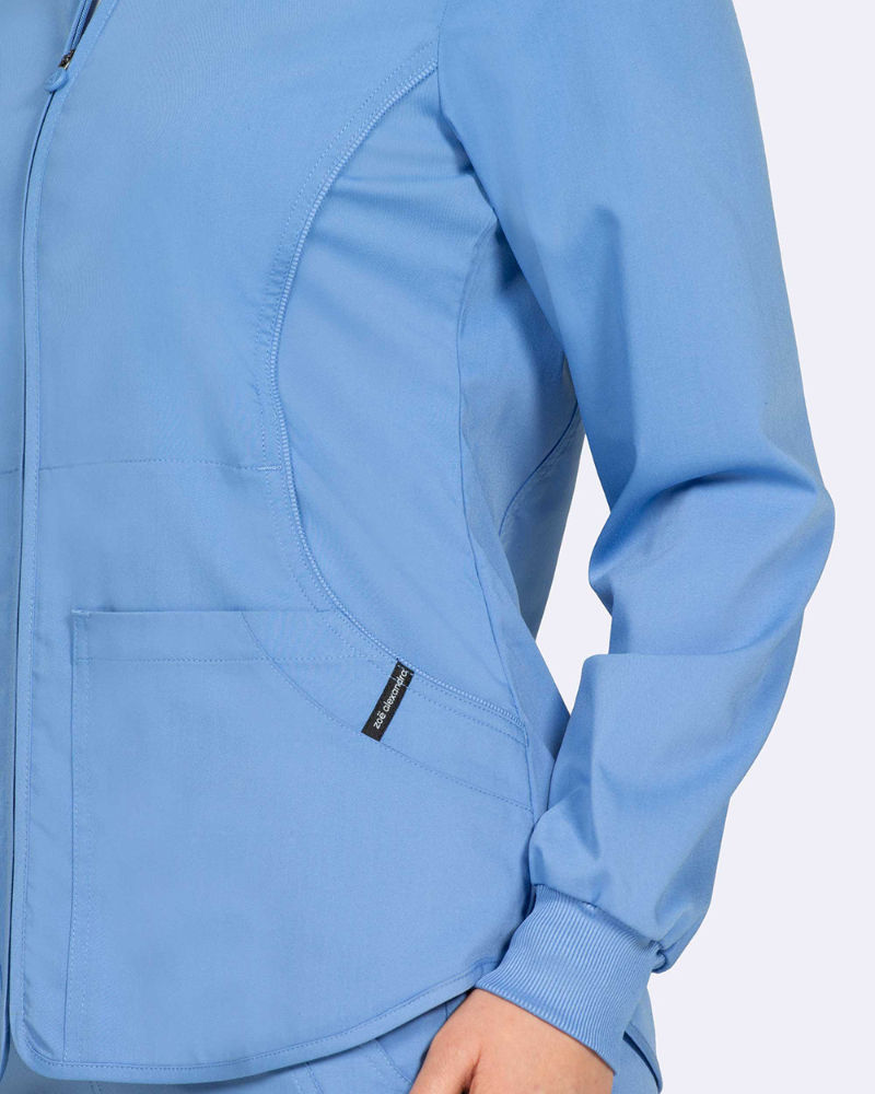 Thumbnail: women's scrub jacket front view