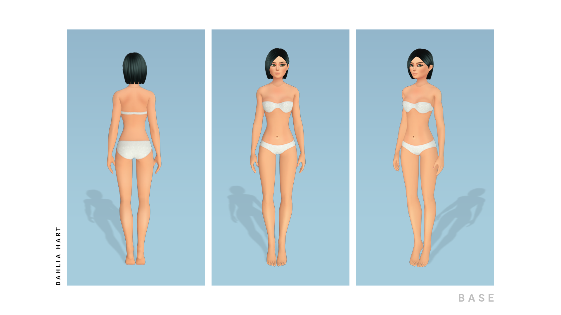 Dahlia Hart: Base Mesh