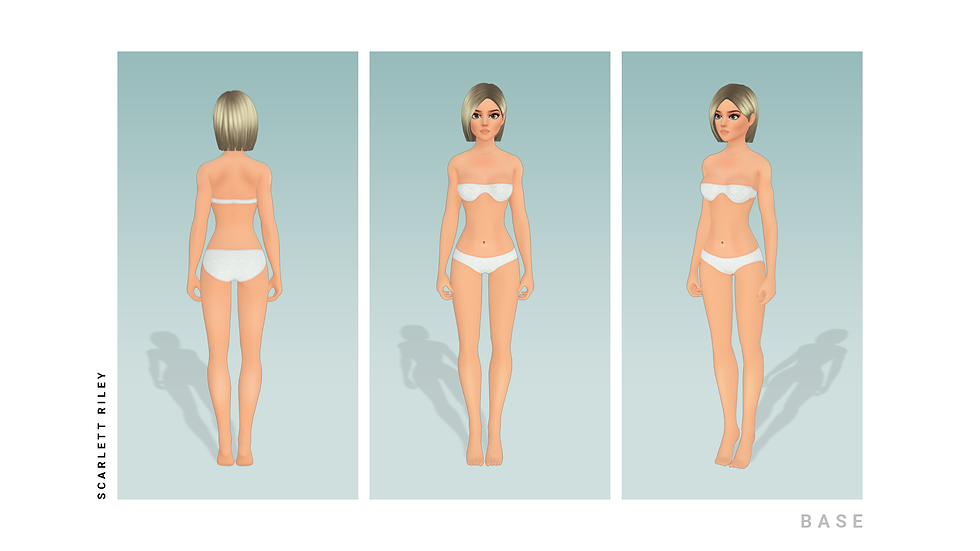 Scarlett Riley: Base Mesh