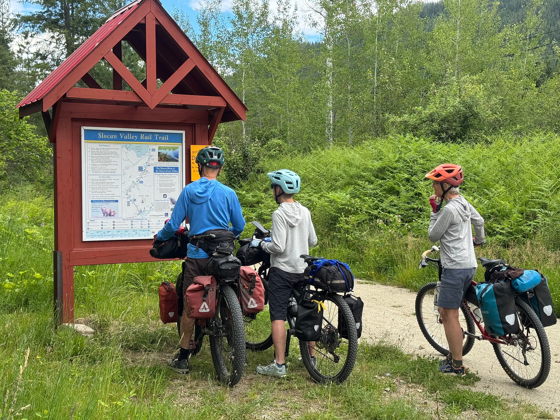 Where are we? Slocan Rail Trail...still
