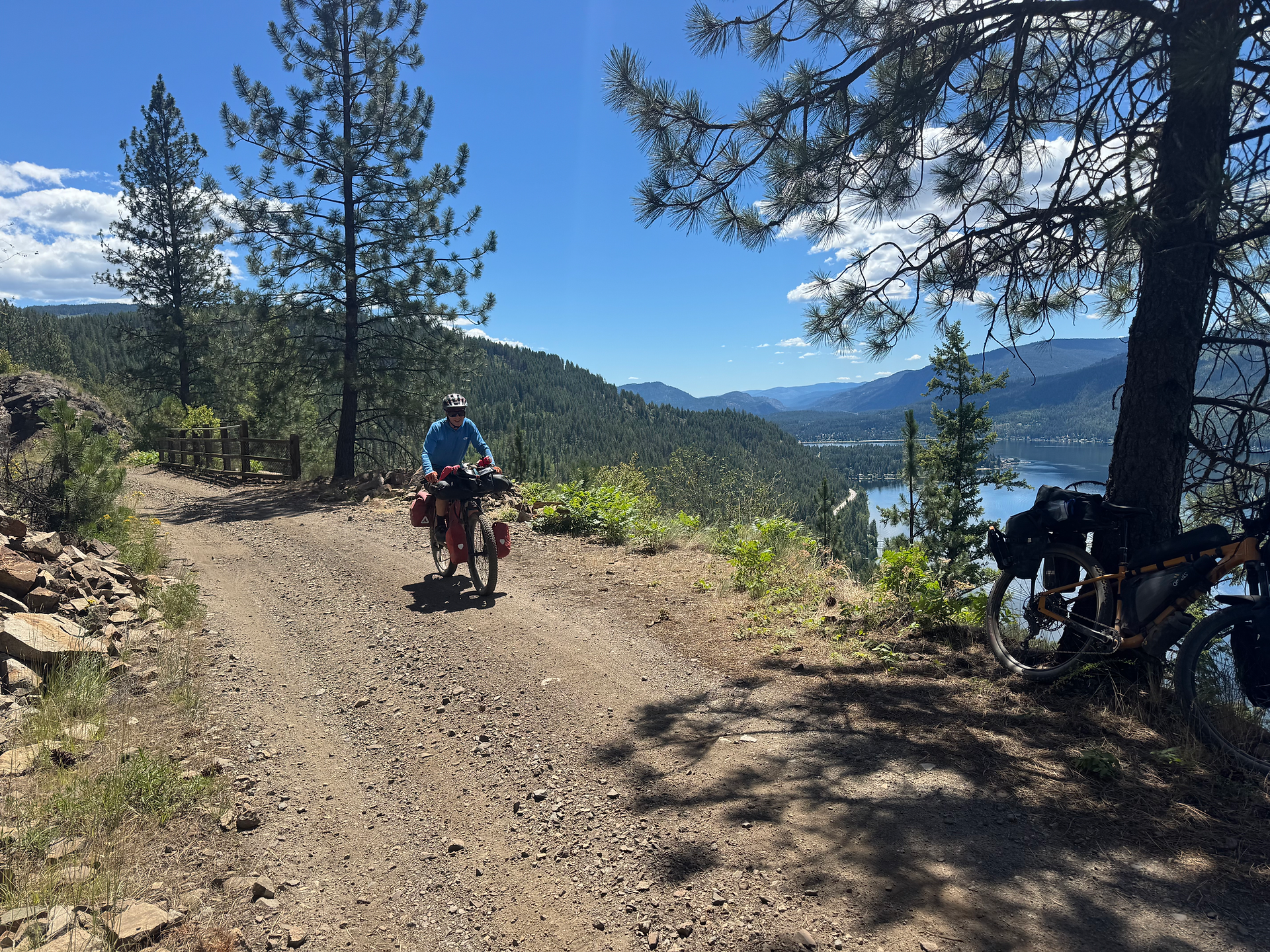 Christina Lake in the background