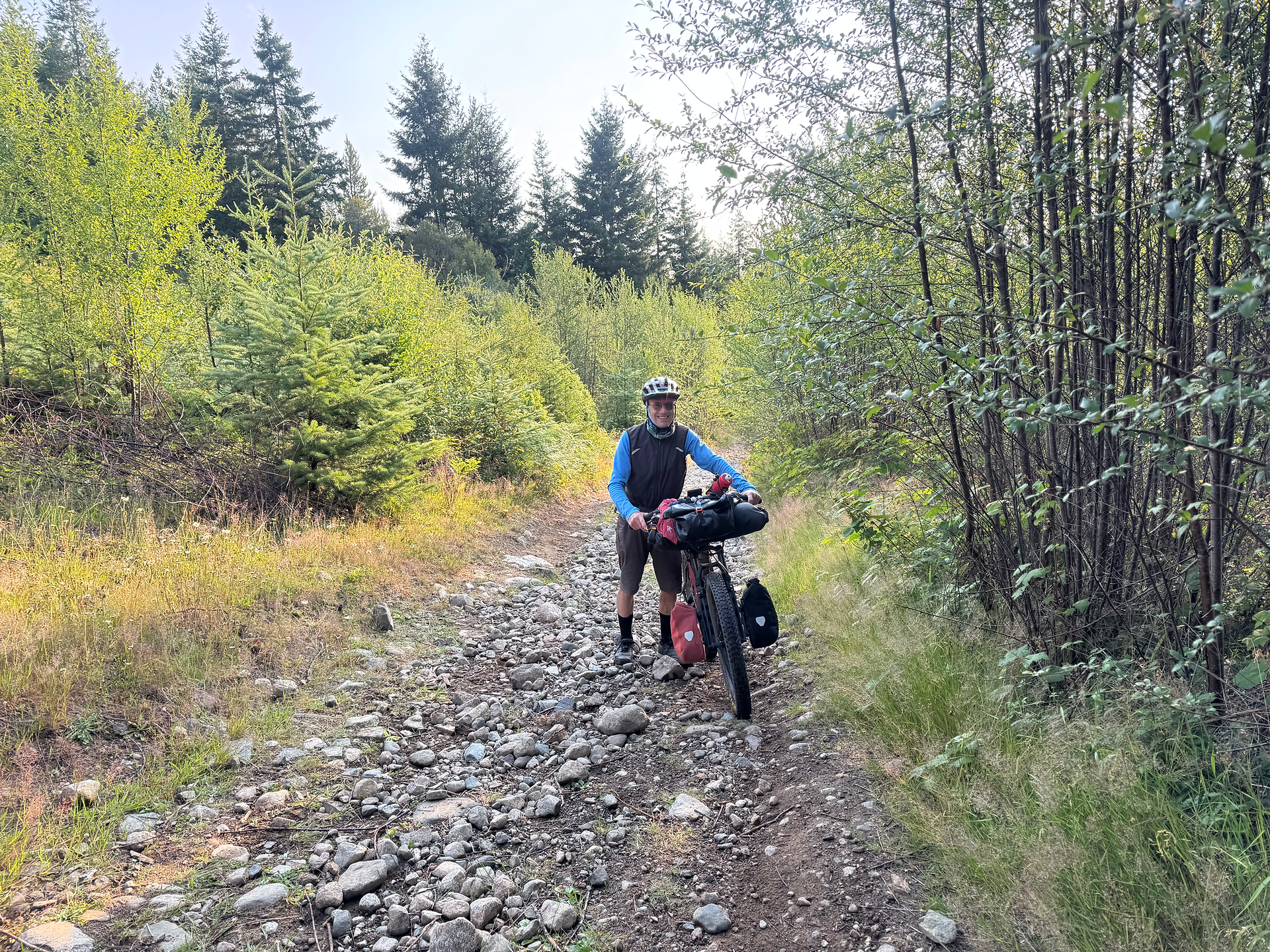 Quite a climb out of Englishman River PP!