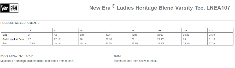 Thumbnail: New Era® Ladies Heritage Blend Varsity Tee