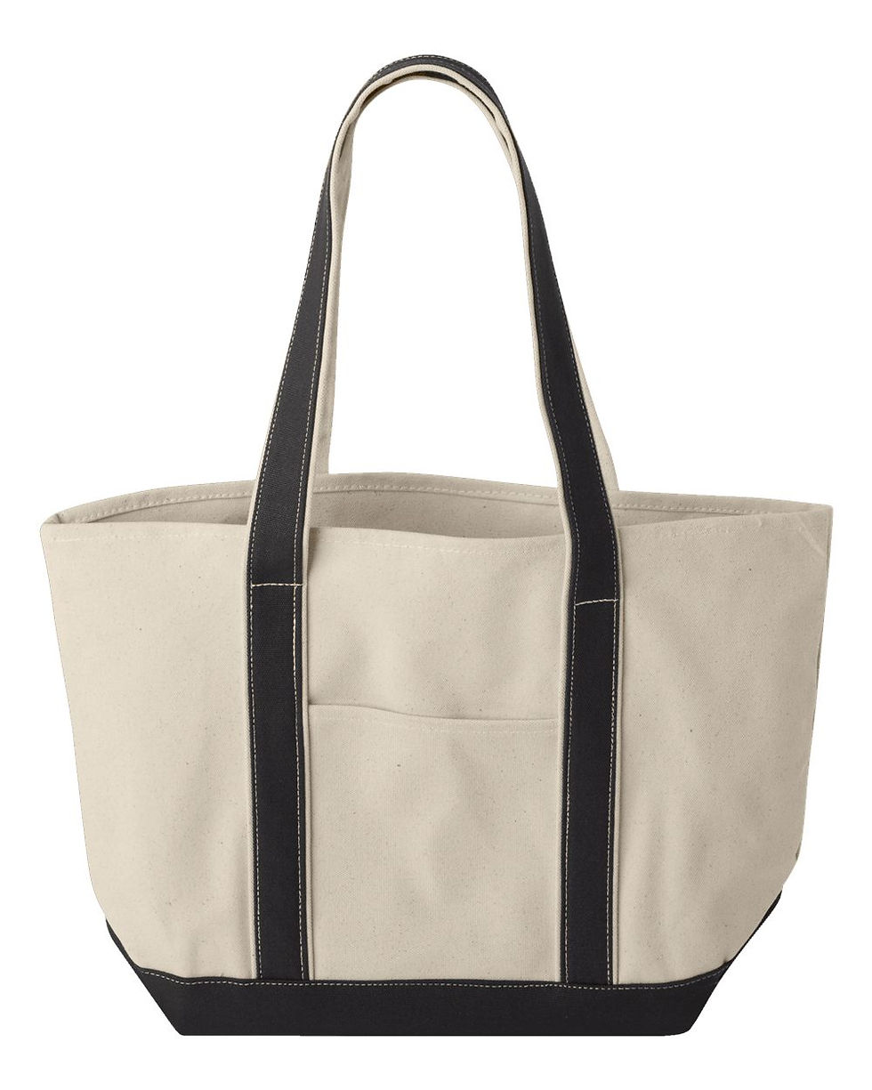 Thumbnail: Windward Large Cotton Canvas Classic Resort Tote PFSC