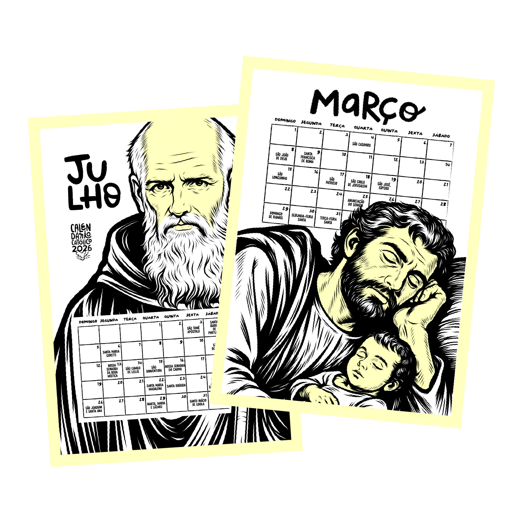 Calendário Católico Ilustrado 2026 PDF