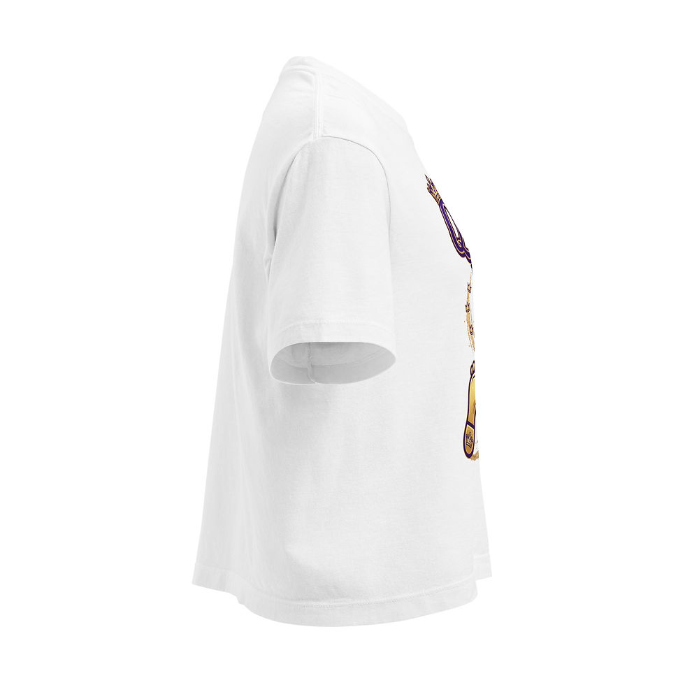 Thumbnail: Women’s "FOOT-STEPS OF QUEENS" heavyweight boxy tee