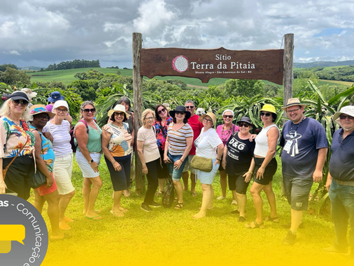 Agência Maria Faceira conduziu diversos visitantes ao Caminho Pomerano em São Lourenço do Sul